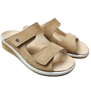 Finn Comfort Morelia Sandals Tan Nubuk Size 37